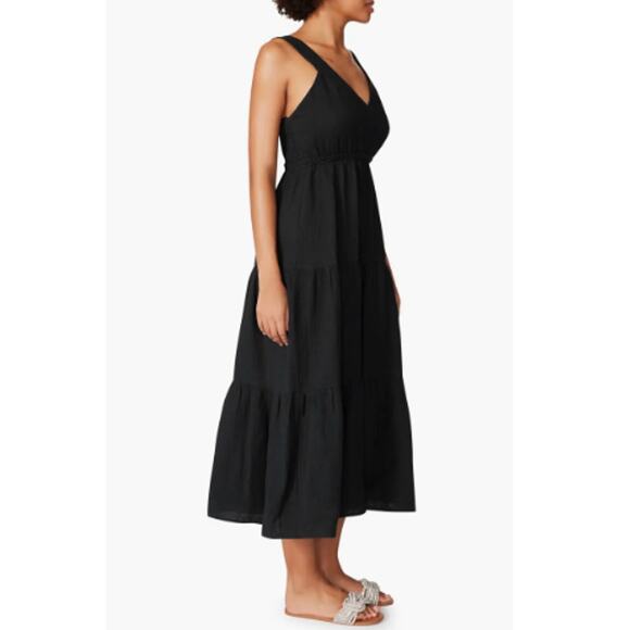 * New ~ STEVE MADDEN ~Amira Tiered Cotton Midi Dress Size S - Picture 3 of 8